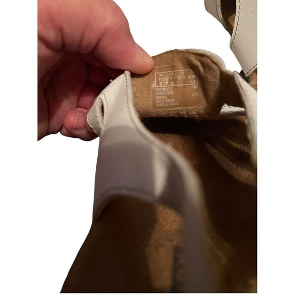 Clarks Collection Womens White Lexi Marigold Leather Wedge Sandals Size 7 - Picture 3 of 9